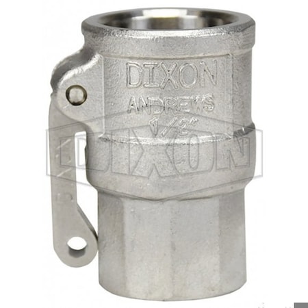 Dixon Type D Cam and Groove Coupler, 1/2 in Nominal, Female Coupler x FNPT End Style, 316 SS, Domestic 50-D-SS